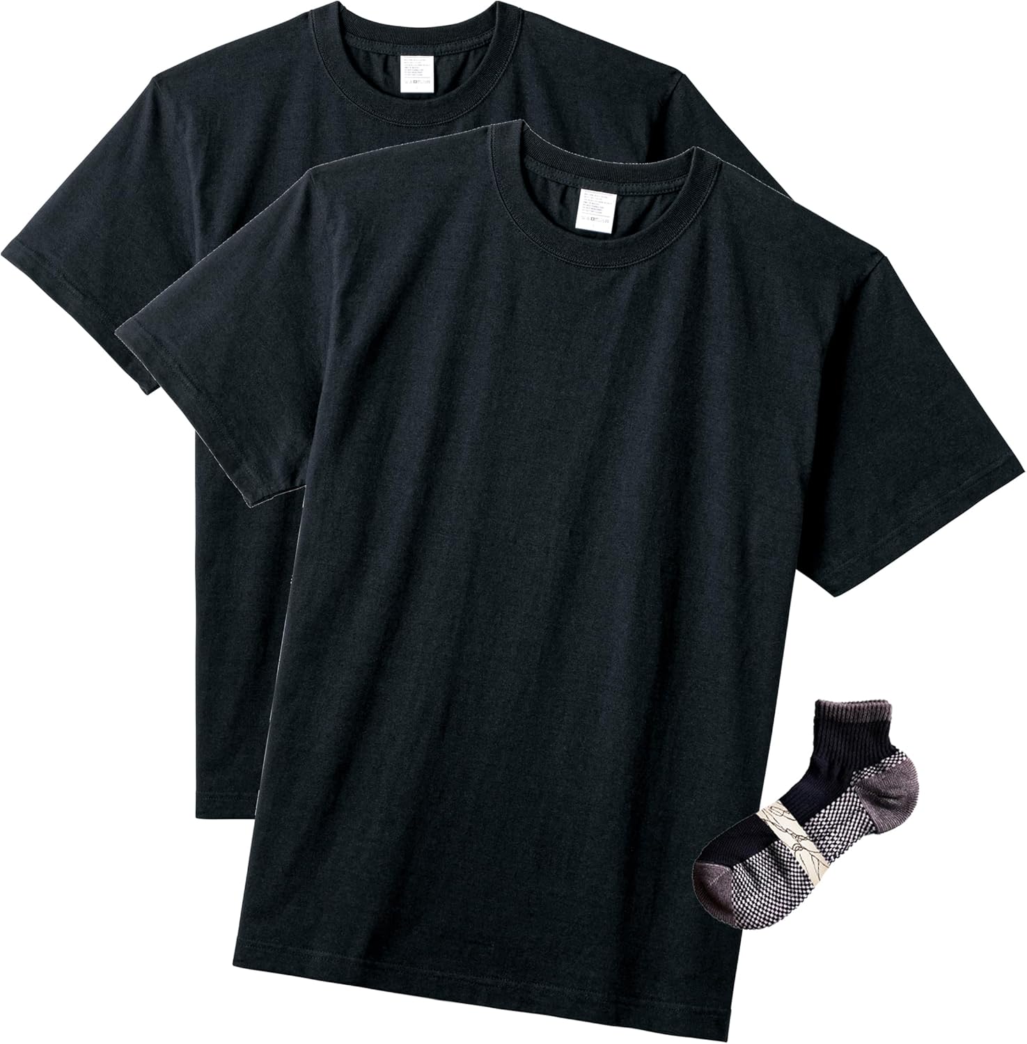 

Футболка LifeMax MS1161 из высококачественного хлопка плотностью 5,6 унций Bonmax, черный