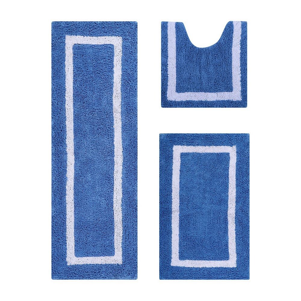 

Набор ковриков для ванной Better Trends Hotel Collection из 3 предметов, цвет Blue White