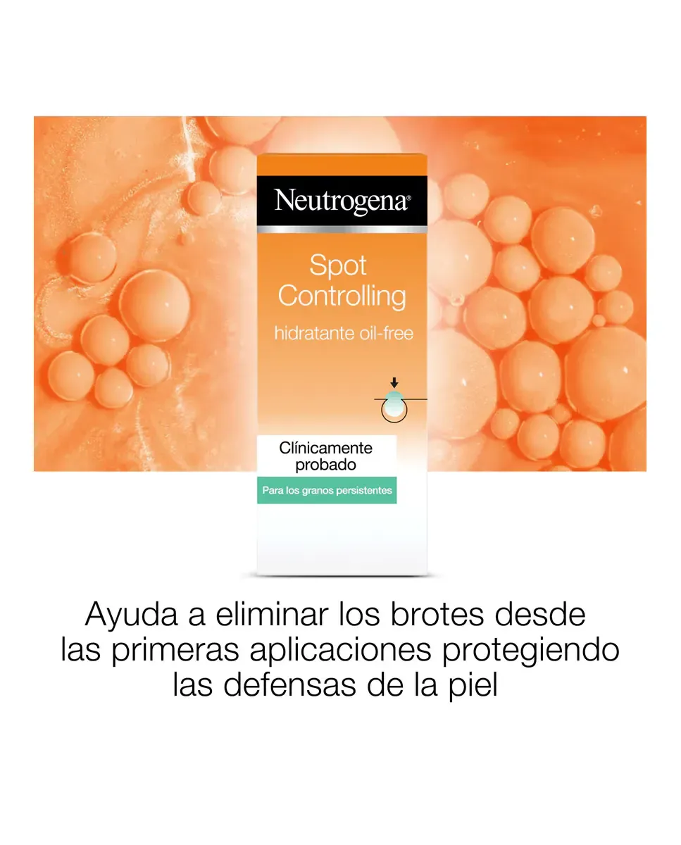 Крем для лица Neutrogena — Увлажняющий Spot Controlling Oil-Free с салициловой кислотой для склонной к акне кожи, 50 мл — фото 2