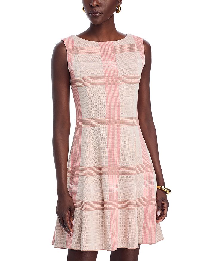 

Платье силуэта "фит-энд-флэр" Misook, розовый