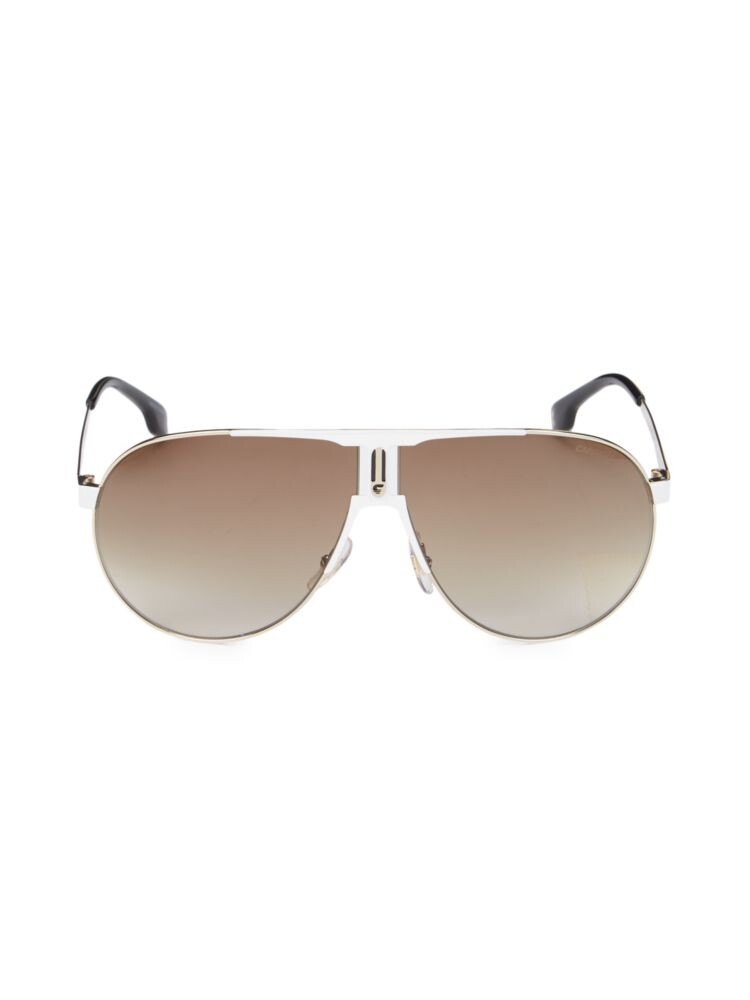 

Солнцезащитные очки-авиаторы 66MM Carrera, бежевый