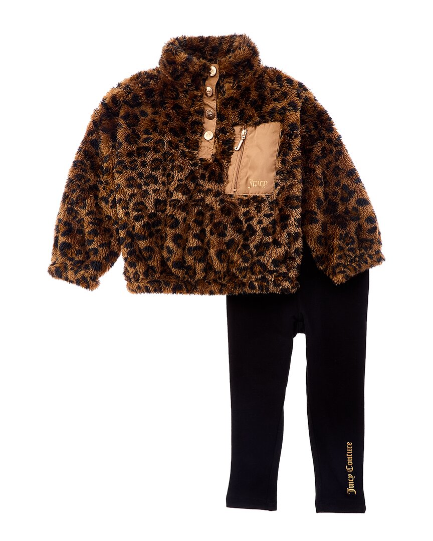 

Комплект из 2 предметов: пуловер и леггинсы из шерпы Juicy Couture, цвет assorted
