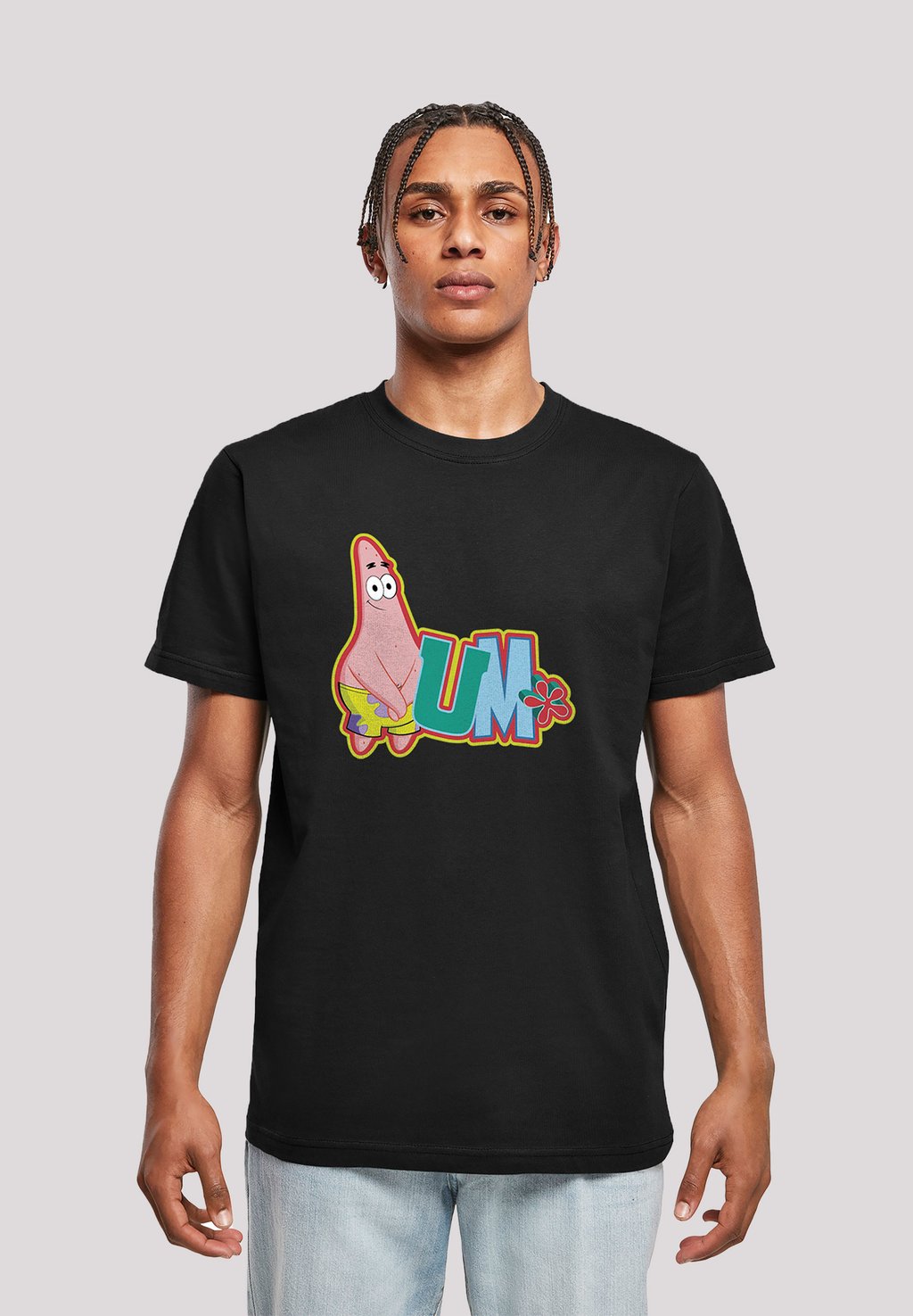 

Футболка с принтом SPONGEBOB SCHWAMMKOPF PATRICK STAR F4NT4STIC, черный