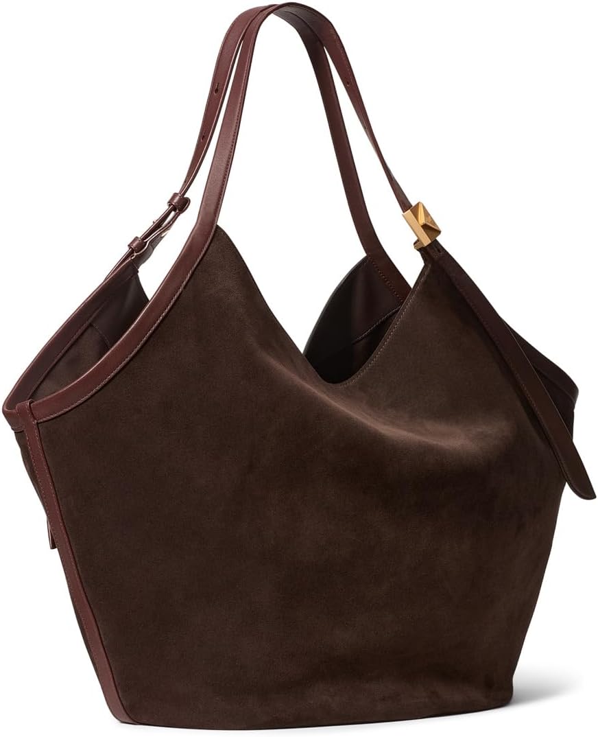 

Сумка-тоут Kate Spade New York Deco Suede Xl Tulip Tote, цвет Hot Fudge
