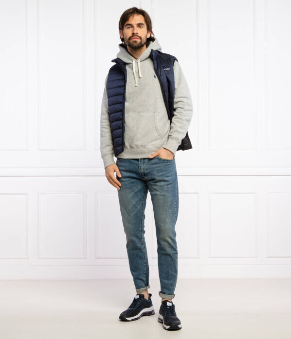Толстовка мужская Polo Ralph Lauren с капюшоном и карманом, серый — фото 2