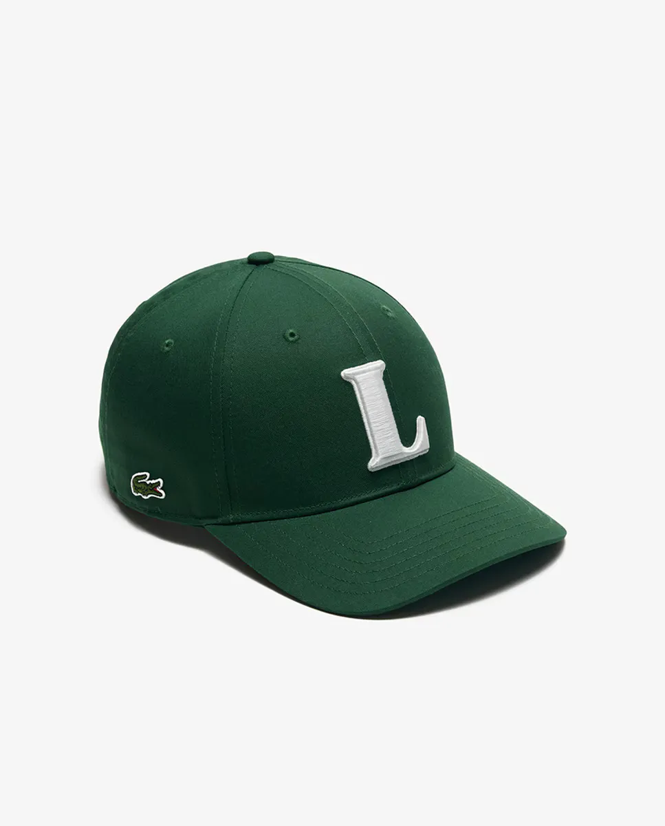 

Кепка унисекс Lacoste из хлопка с объемной вышивкой, зеленый