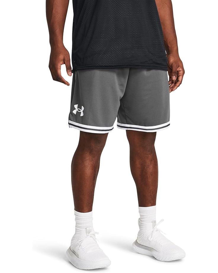 

Шорты Under Armour 10-Inch Perimeter Basketball Shorts, цвет Castlerock/White