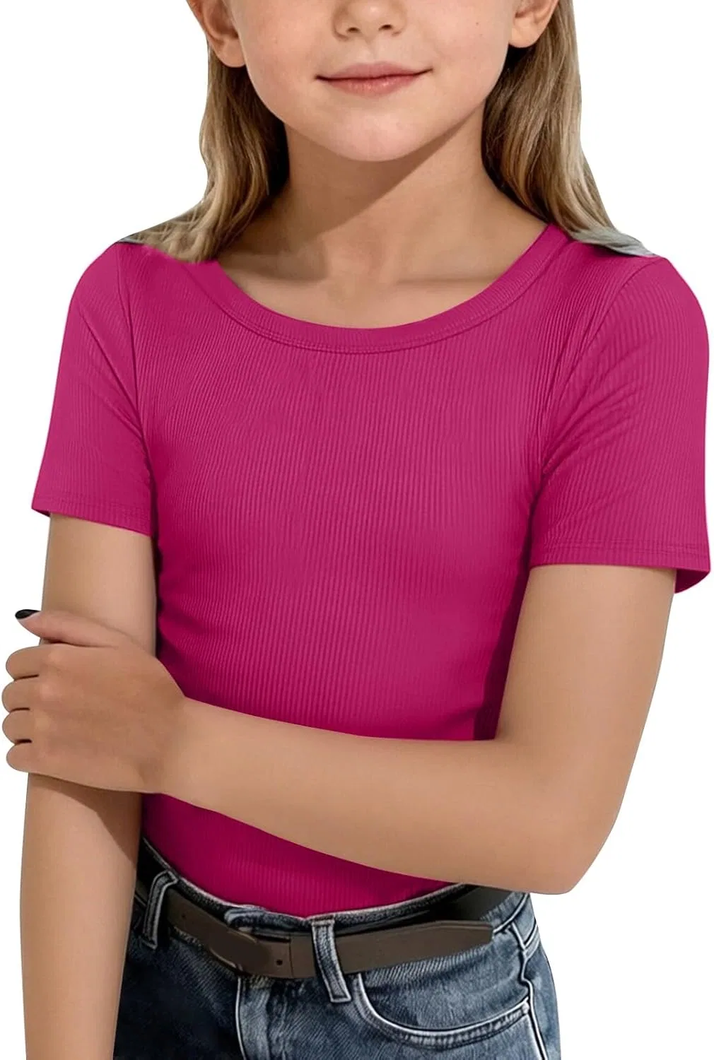 Футболка детская с коротким рукавом Moonker, Hot Pink