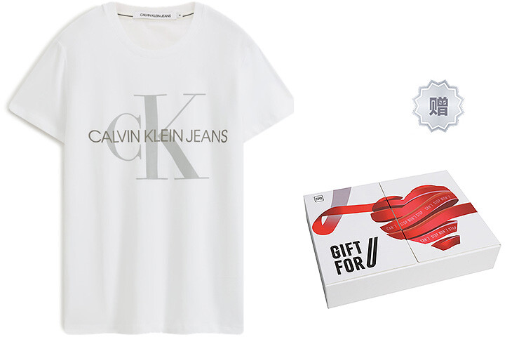 

Футболка унисекс белая - в подарочной коробке Calvin Klein