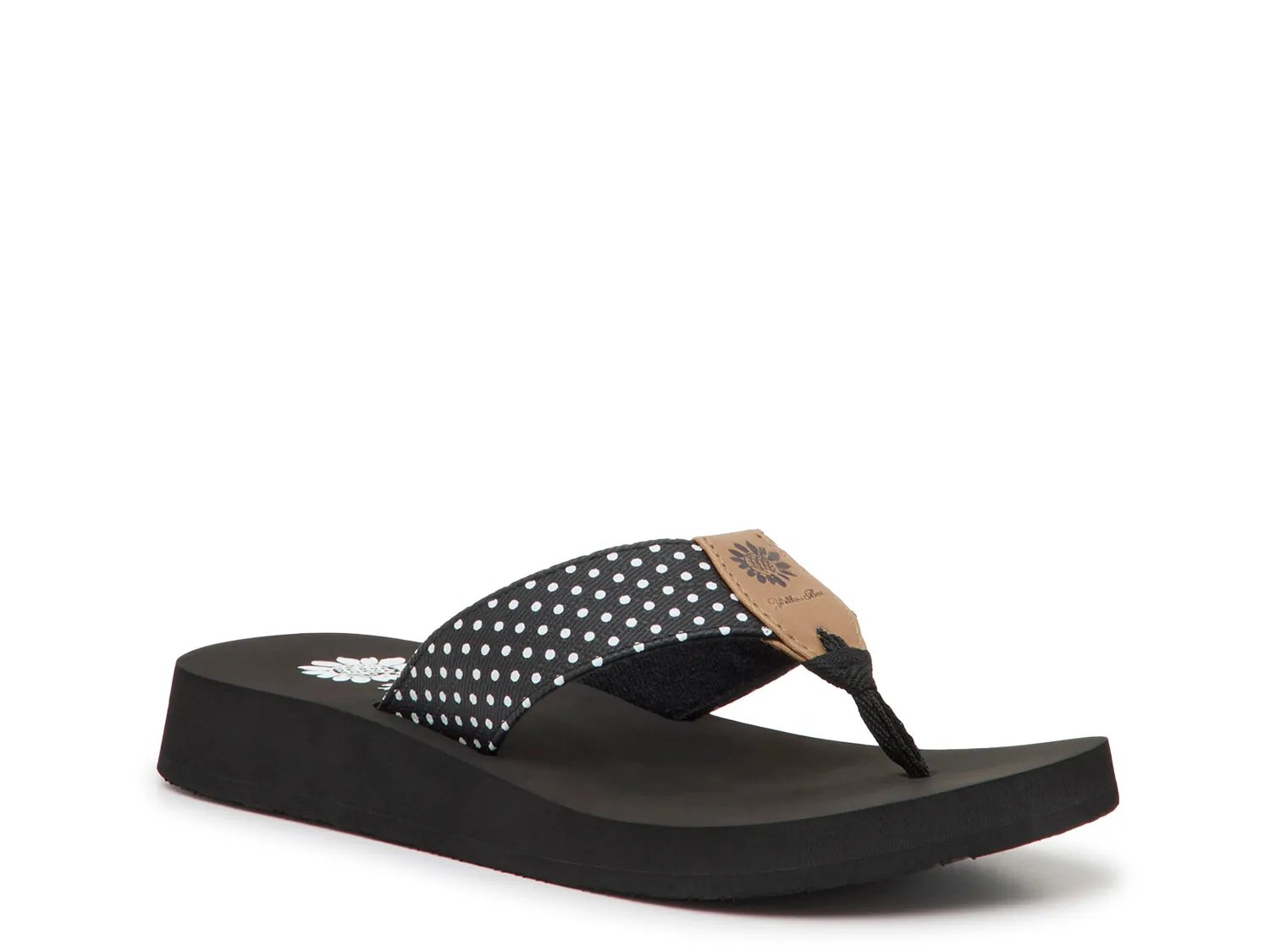 Сандалии Yellow Box Fairly Sandal, Black/White Polka Dot Print
