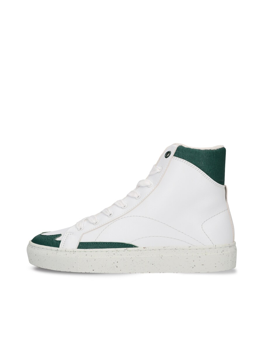 Кроссовки с высоким берцем nae Vegan Shoes London, цвет Green/White