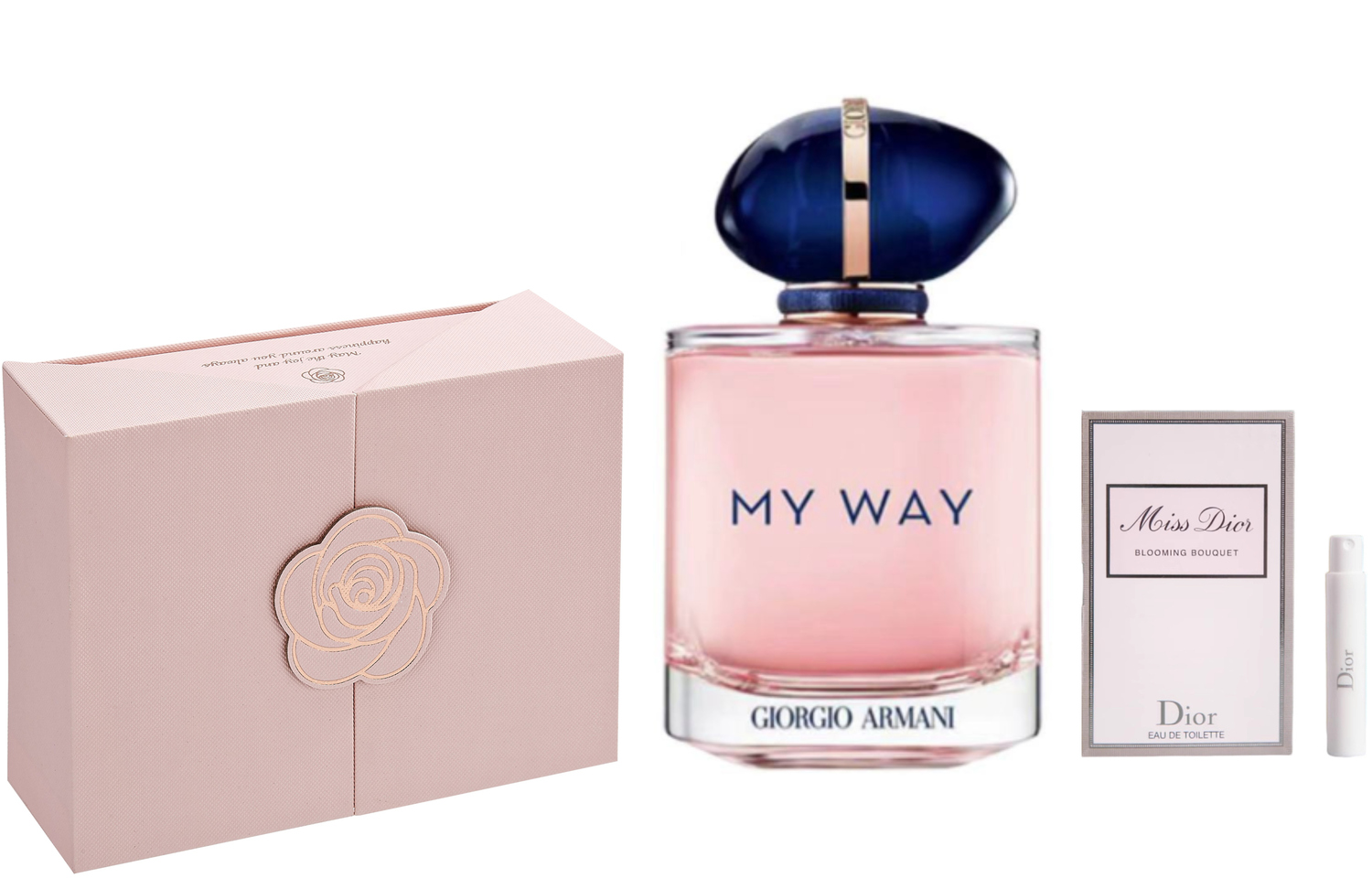Парфюмерная вода Giorgio Armani My Way + миниатюра Dior Miss Dior Blooming Bouquet, 90 мл