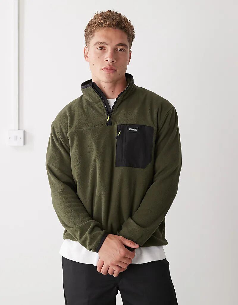 

Флисовая кофта Regatta Frankie с полумолнией зеленого цвета