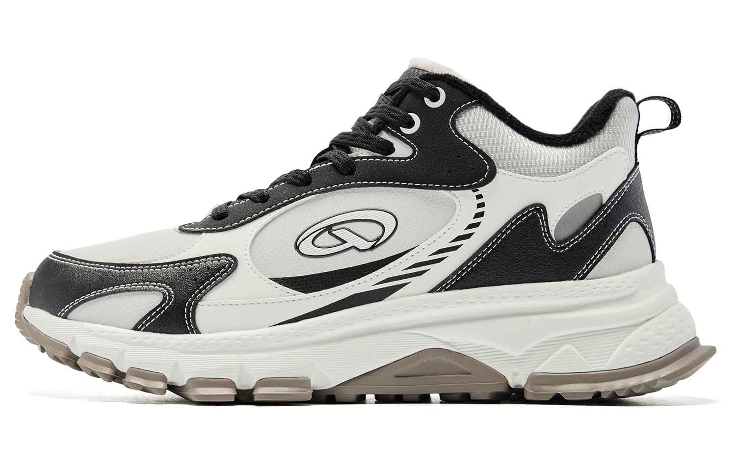 

QIAODAN Мужские повседневные туфли низкие черные/светло-серые, цвет Black/Light Gray