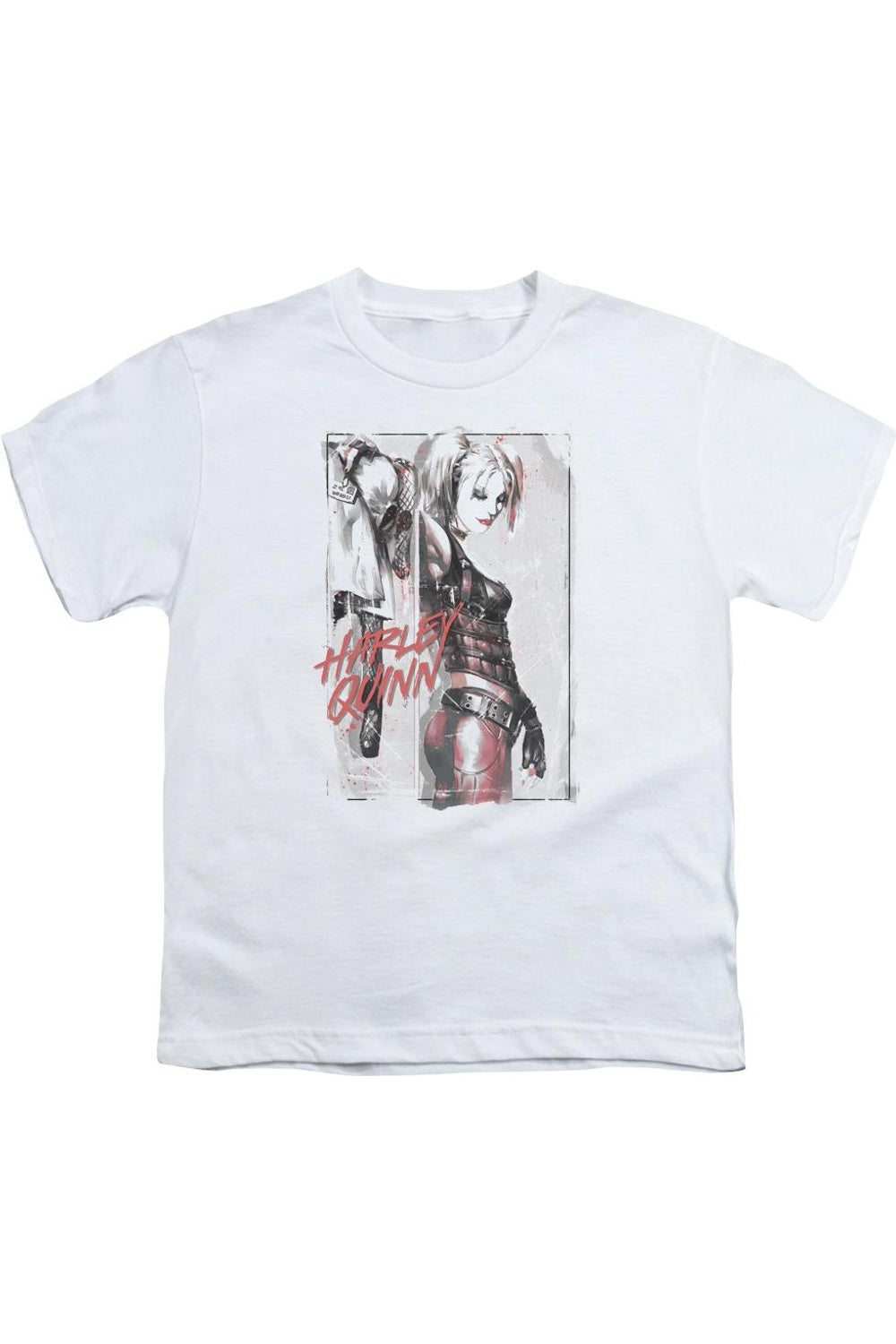 

Футболка с принтом Харли Квинн в стиле размытых чернил Batman для детей Gildan