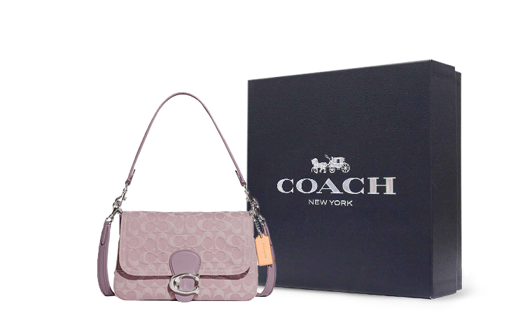 

COACH Джинсовый мессенджер с кожаными вставками