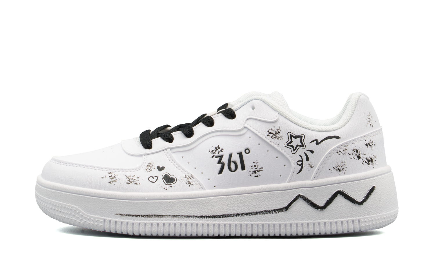 

Кроссовки для скейтбординга Air Force 1 Slip Resistant Abrasion Resistant Low top Unisex 361°, белый