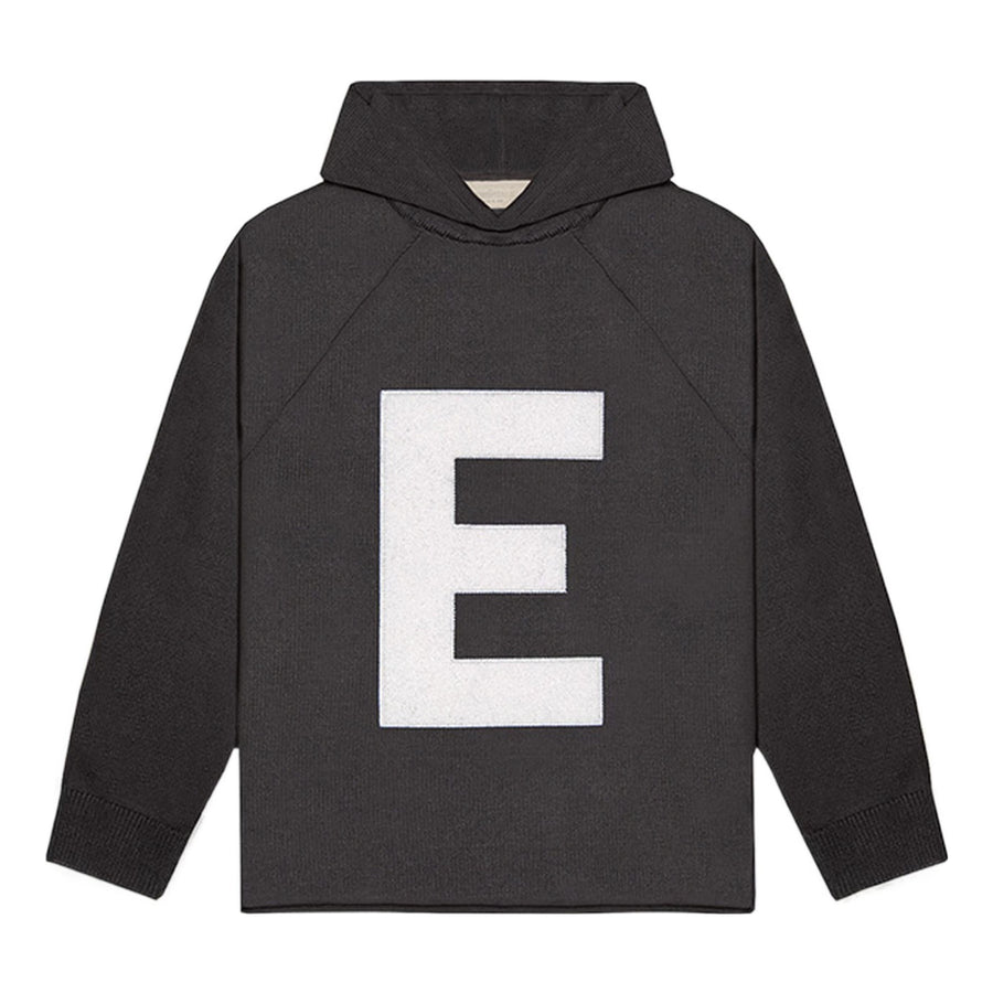 

Худи Fear of God Essentials SS22 Big E Knit Hoodie 'Iron Grey', черный
