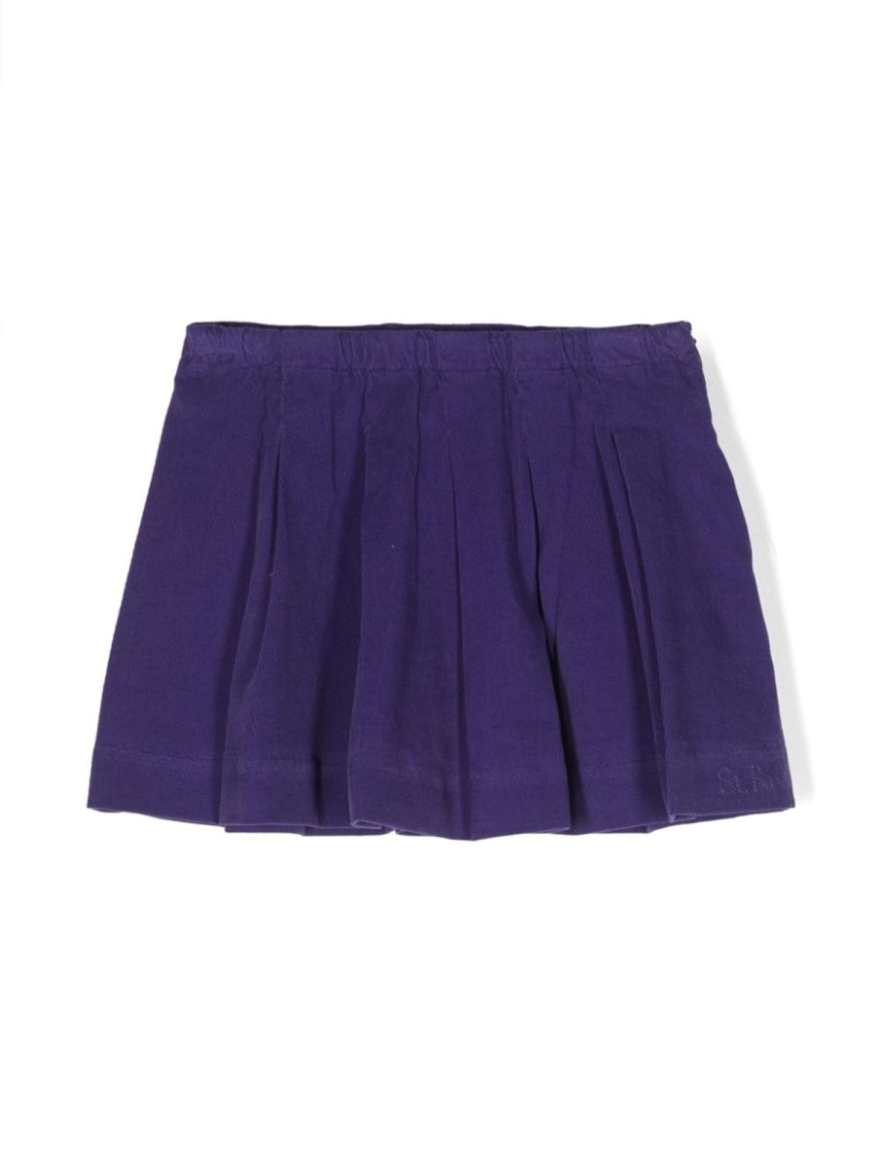 

Mc2 Saint Barth cotton blend pleated miniskirt, фиолетовый