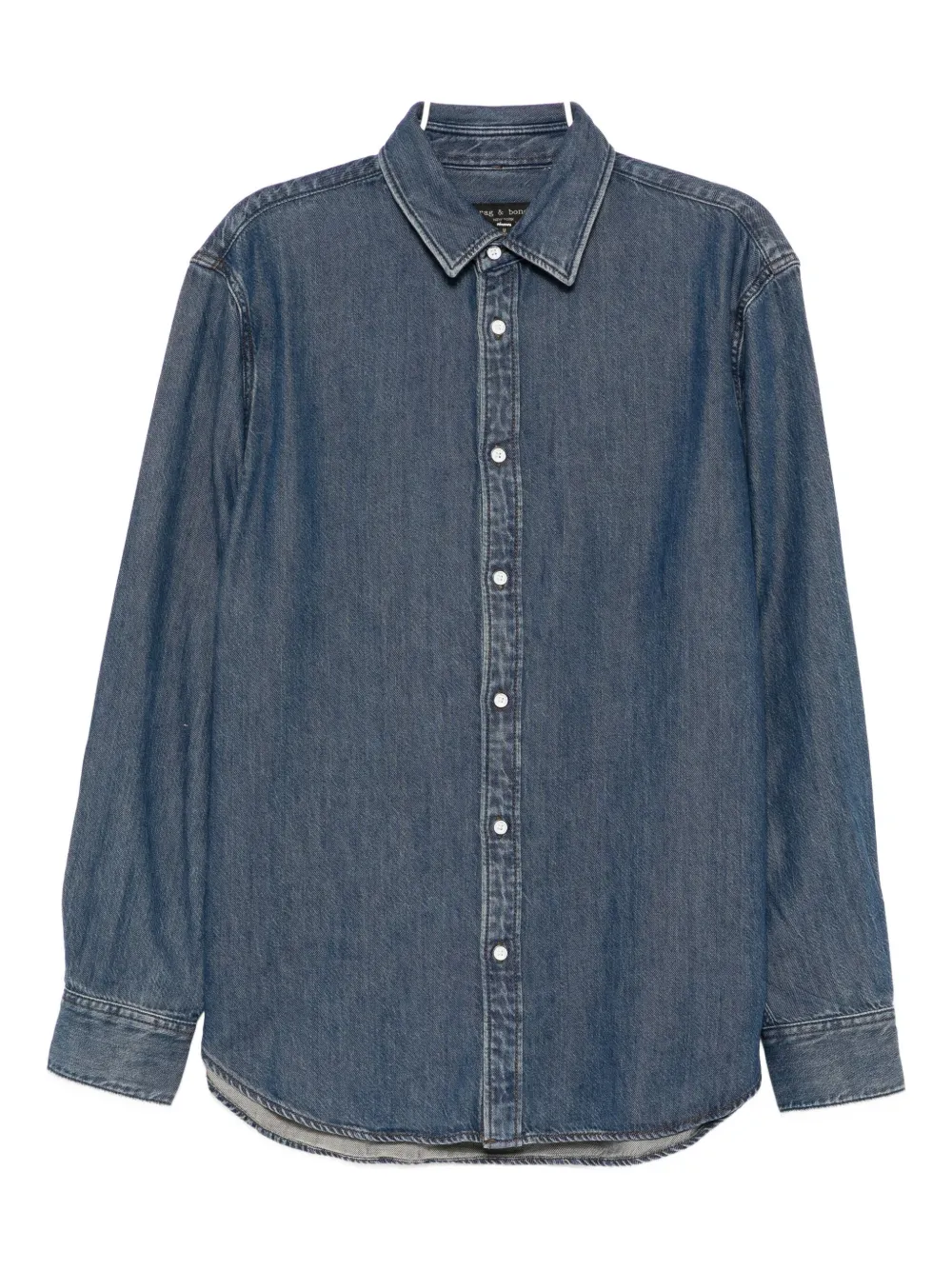 

Джинсовая рубашка rag & bone, синий