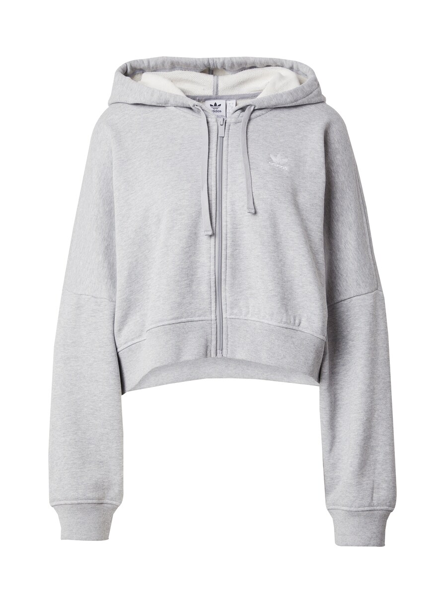 

Толстовка с капюшоном на молнии ADIDAS ORIGINALS Essential, серый