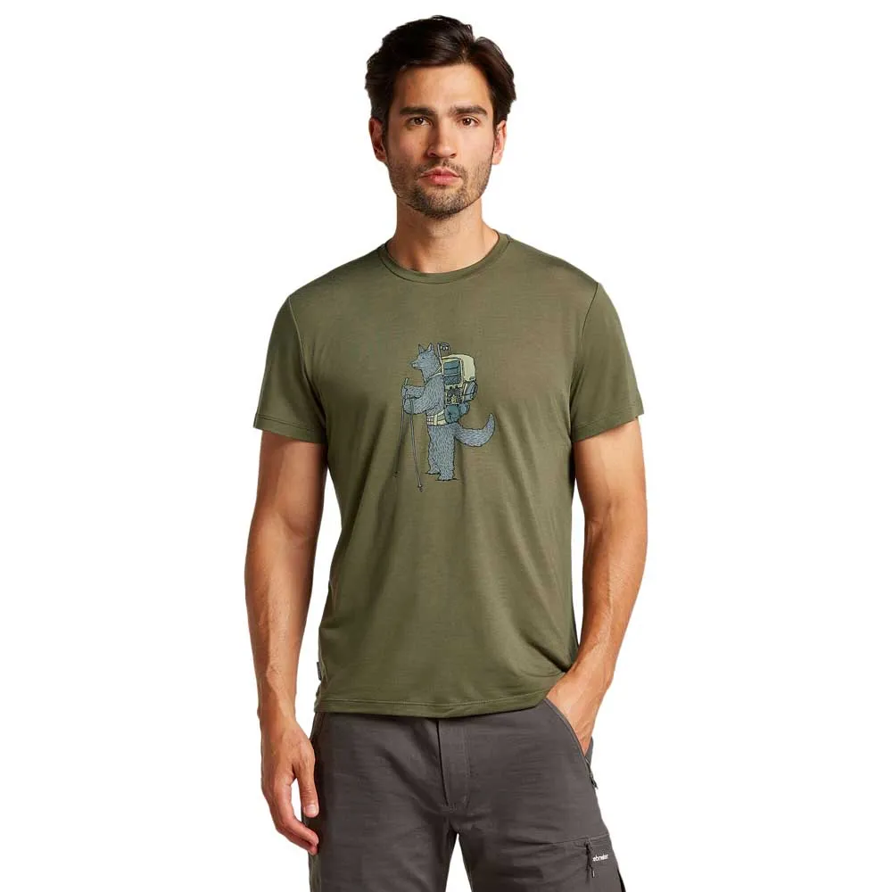 

Футболка с коротким рукавом Icebreaker Merino Core Tech Head, зеленый