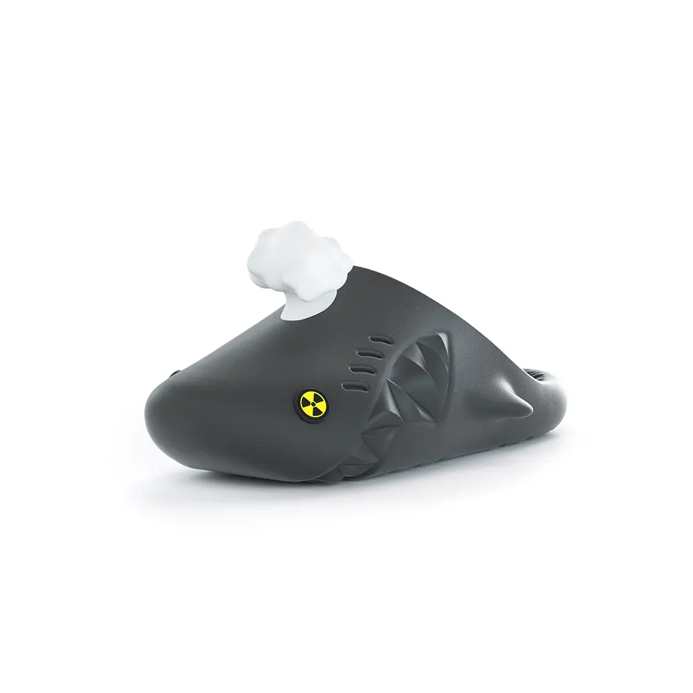 

HelloSlippers Акулакиклс Мьюл Грибное облако, закрытые тапочки унисекс черные, цвет Black