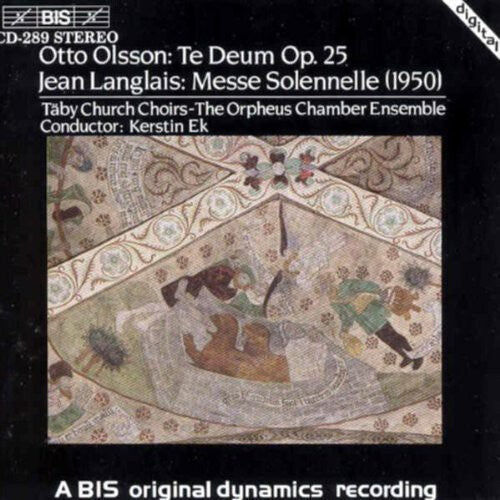 

CD диск Olsson / Langlais / Taby Church Choir: Te Deum Op 25