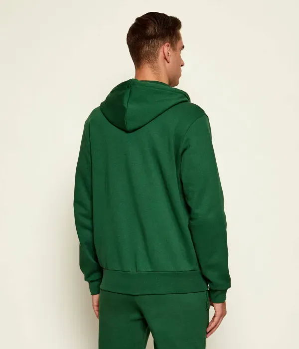 Толстовка Lacoste Classic Fit, базовая коллекция, зеленый — фото 3