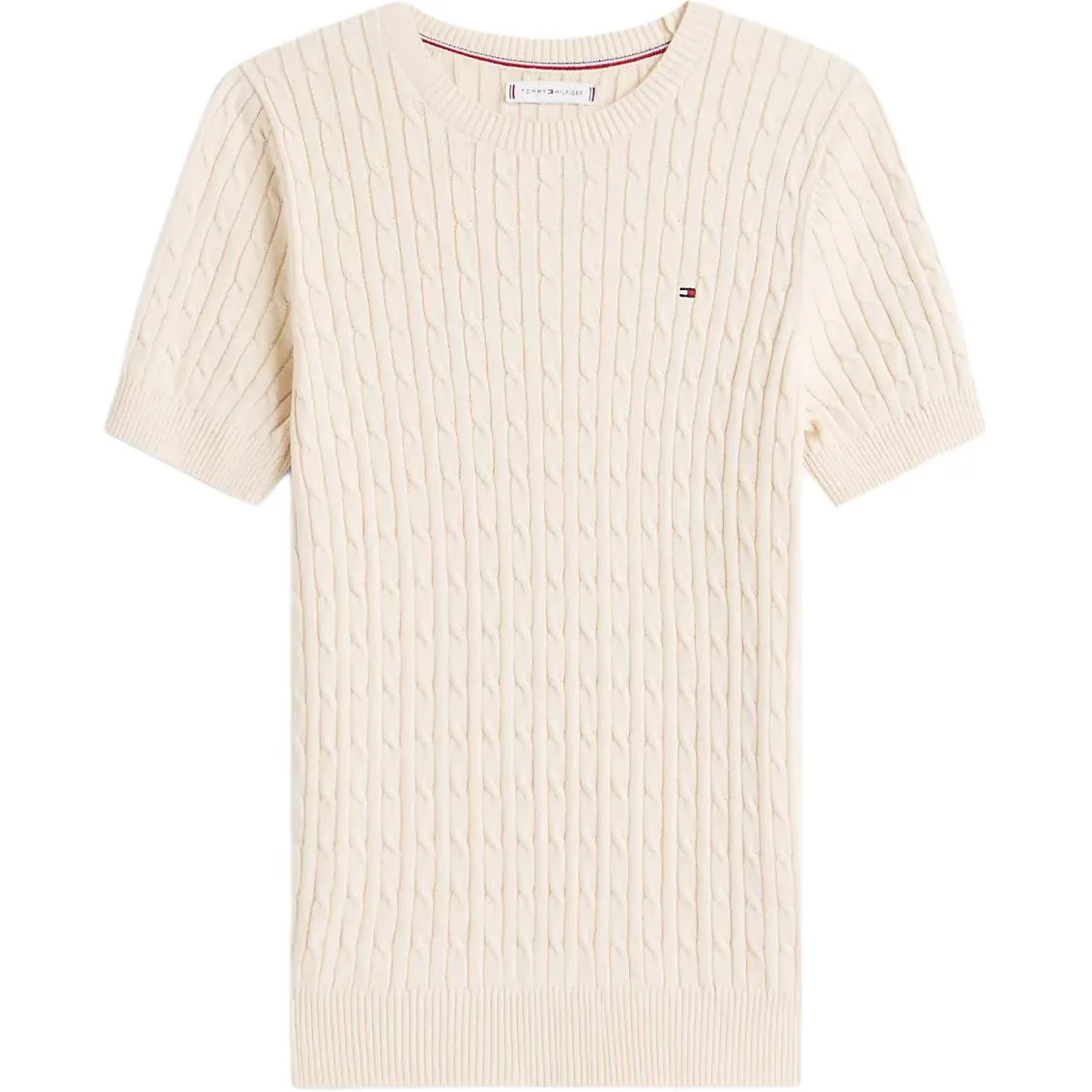 Tommy Hilfiger Свитер Women's Beige Crew Neck Moderate Others