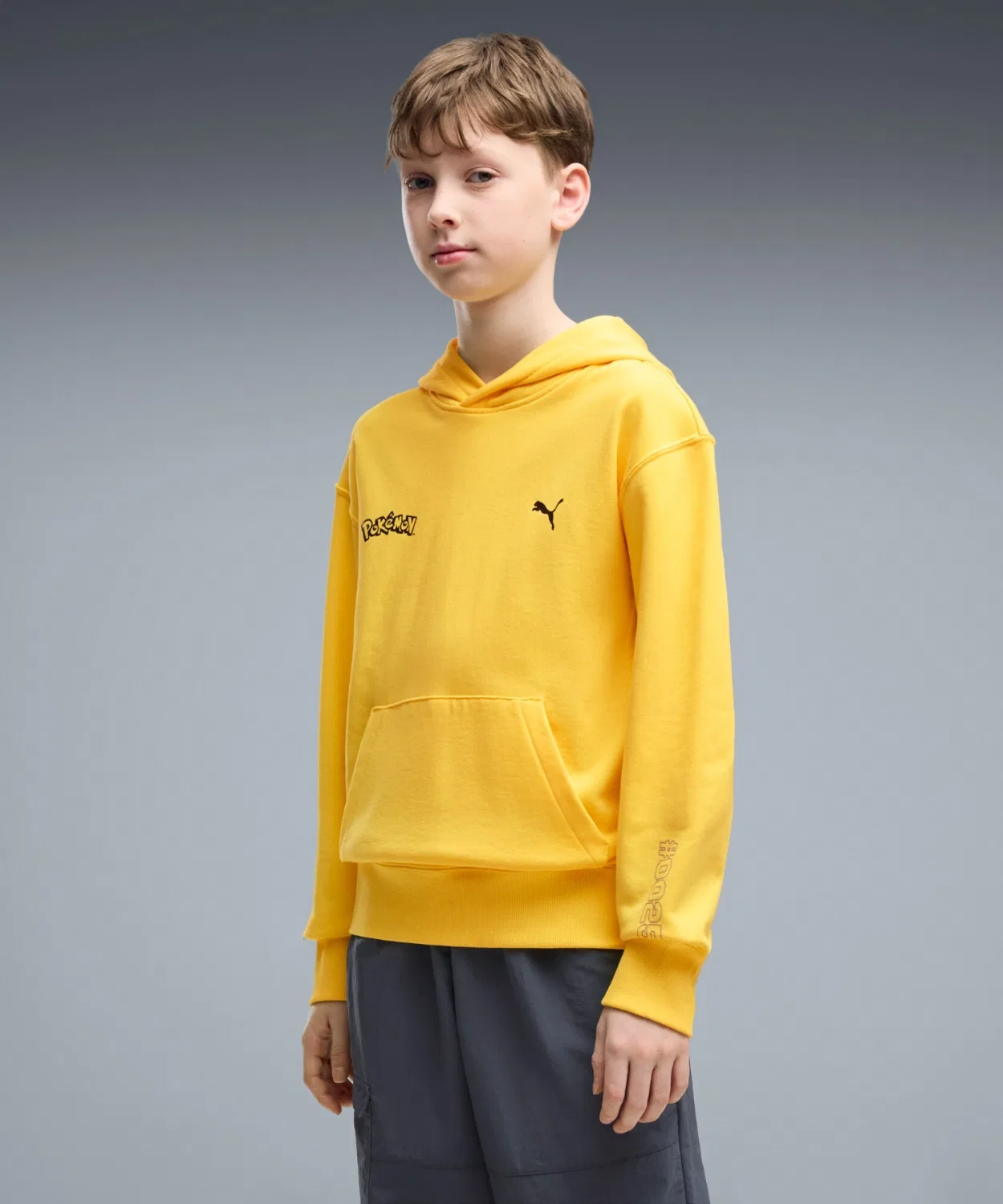 Детская худи PUMA x Pokemon Relaxed Graphic Hoodie, жёлтый