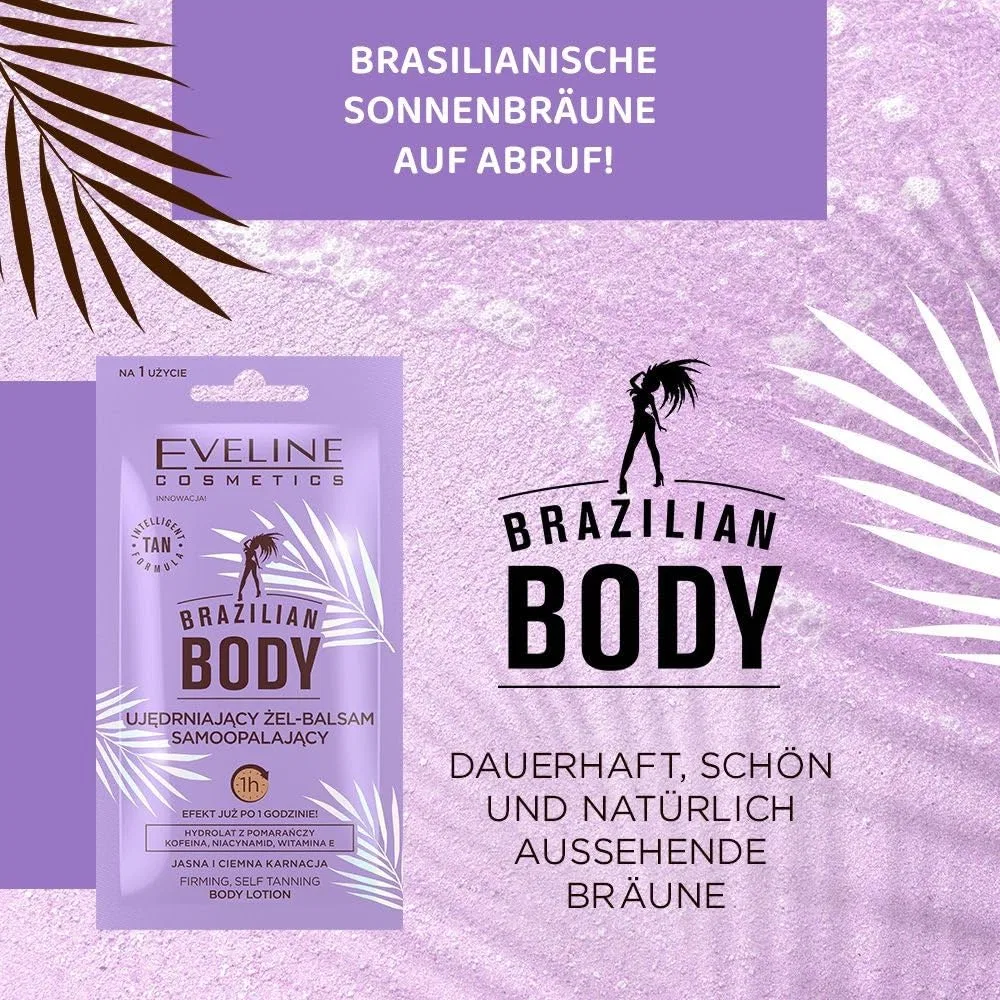 Укрепляющий гель-бальзам для автозагара Brazilian Body от Eveline Cosmetics Eveline Cosmetics — фото 2
