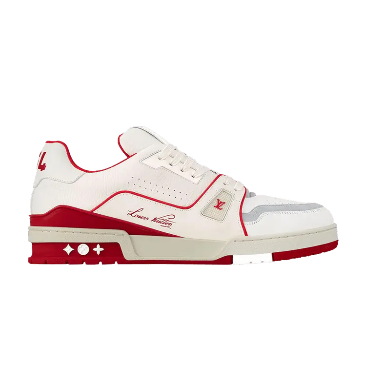 

Кроссовки Louis Vuitton Trainer White Red, белый