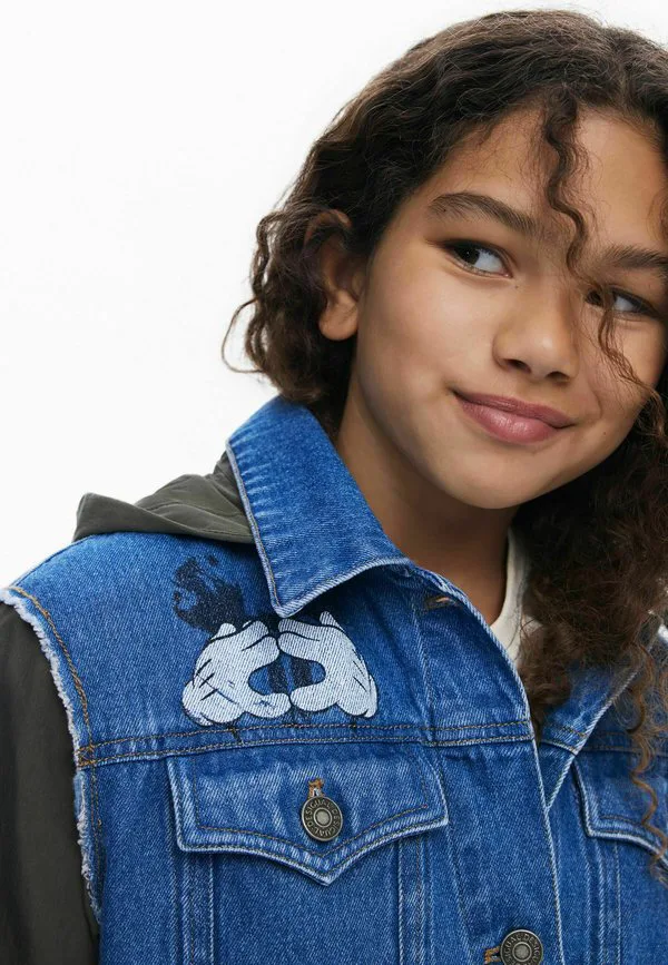 Джинсовая куртка с микки и минни маус Desigual, Blue — фото 3