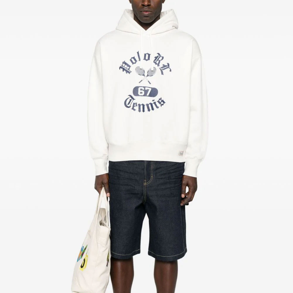 Толстовка с логотипом из флиса Polo Ralph Lauren, белый — фото 3
