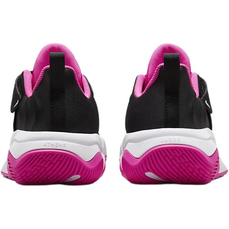 Детские баскетбольные кроссовки Nike Giannis Immortality Anti Kick Cushioning Low Top для детей 3-7 лет, черный/лазерный фиолетовый красный/белый — фото 4
