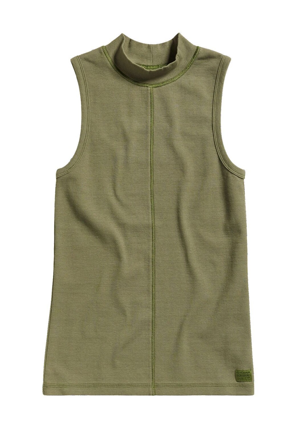 

Топ, воротник-стойка, декоративный шов, женский G-STAR RAW, цвет Shamrock