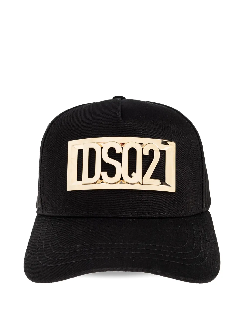 

Бейсболка с золотистой пластинкой-логотипом DSQUARED2, черный
