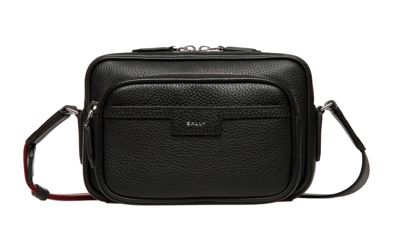 

BALLY Кожаная сумка через плечо мужская черная