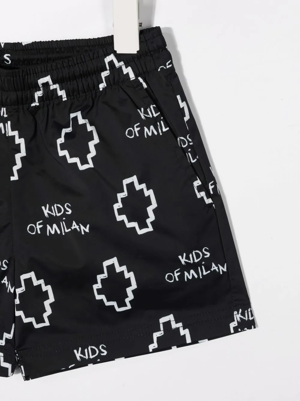Плавки-шорты с логотипом Marcelo Burlon County Of Milan Kids, черный — фото 3