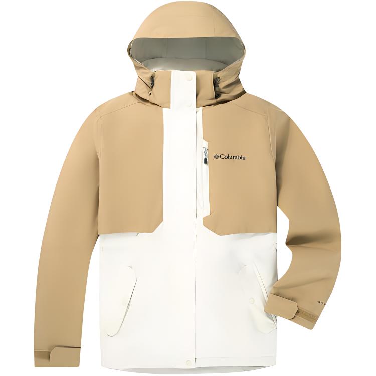 

Columbia Женская повседневная ветровка непромокаемая, White/Earth Yellow
