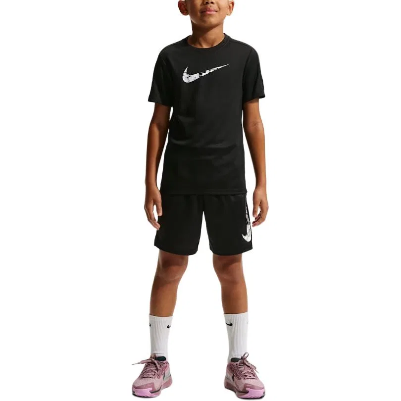 Детская футболка с круглым вырезом Nike, Black — фото 4