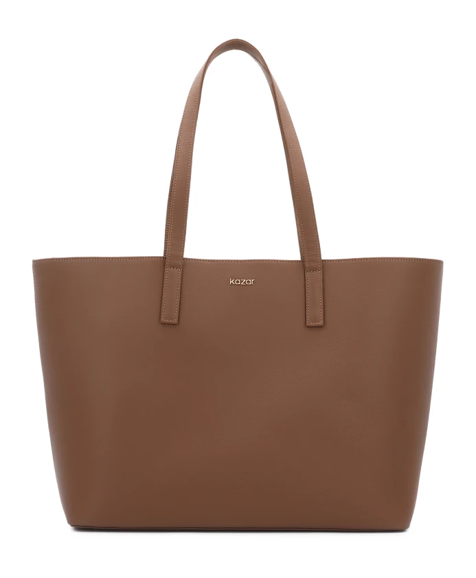 

Минималистичная коричневая сумка через плечо Kazar, коричневый