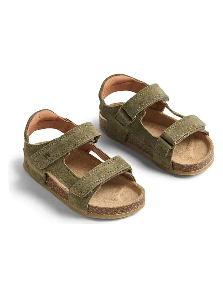 Сандалии кожаные Corey Wheat Khaki