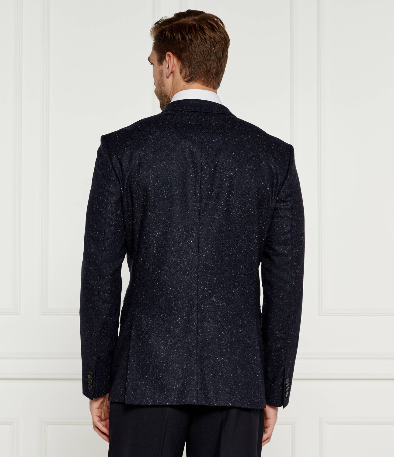 Шерстяная куртка BOSS BLACK elegante H-Hutson-224 Slim Fit, темно-синий — фото 3
