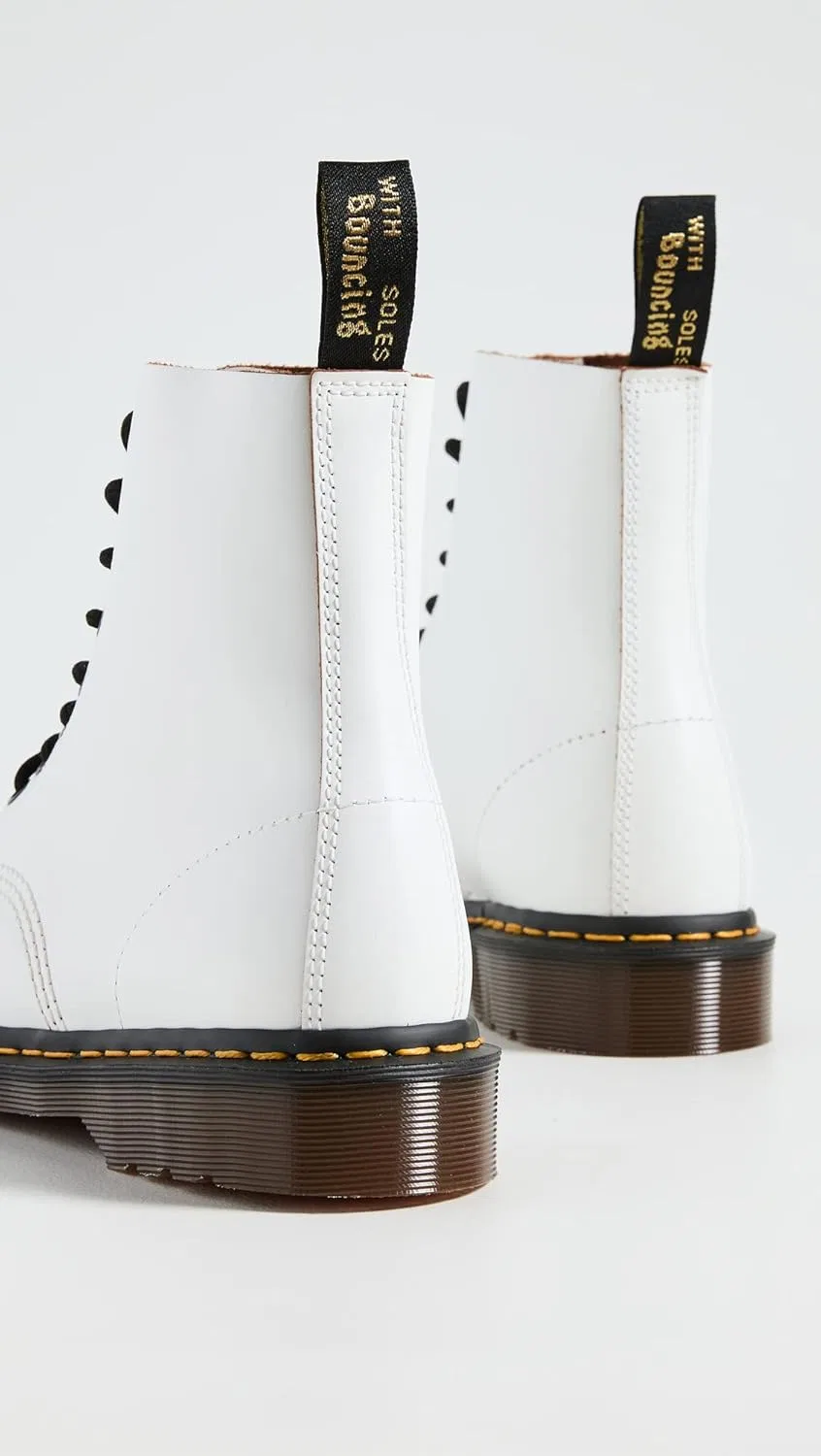 Мужские винтажные ботинки Dr. Martens 1460, White — фото 4