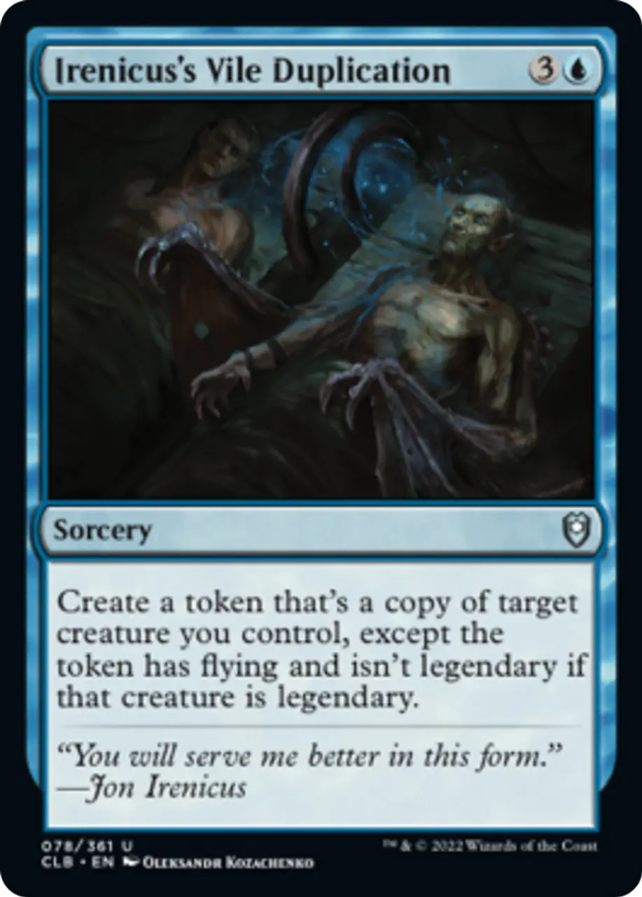 

Карточная игра Irenicus's Vile Duplication Foil