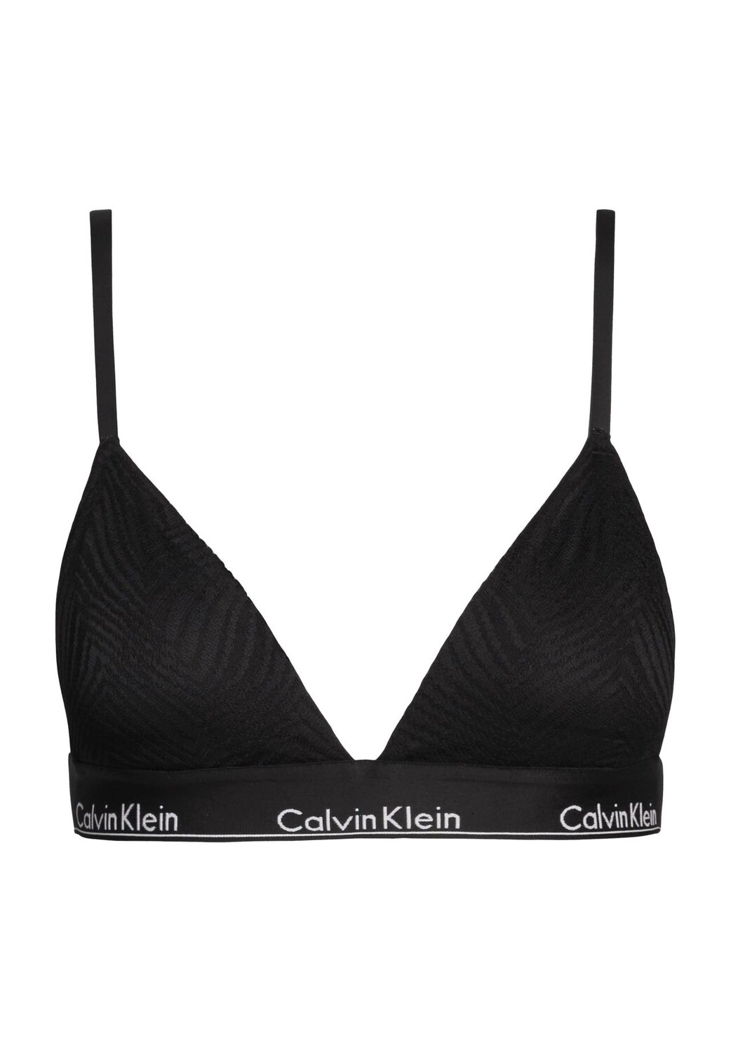 

Бюстгальтер-треугольник, несколько вариантов бретелей, женский Calvin Klein, черный