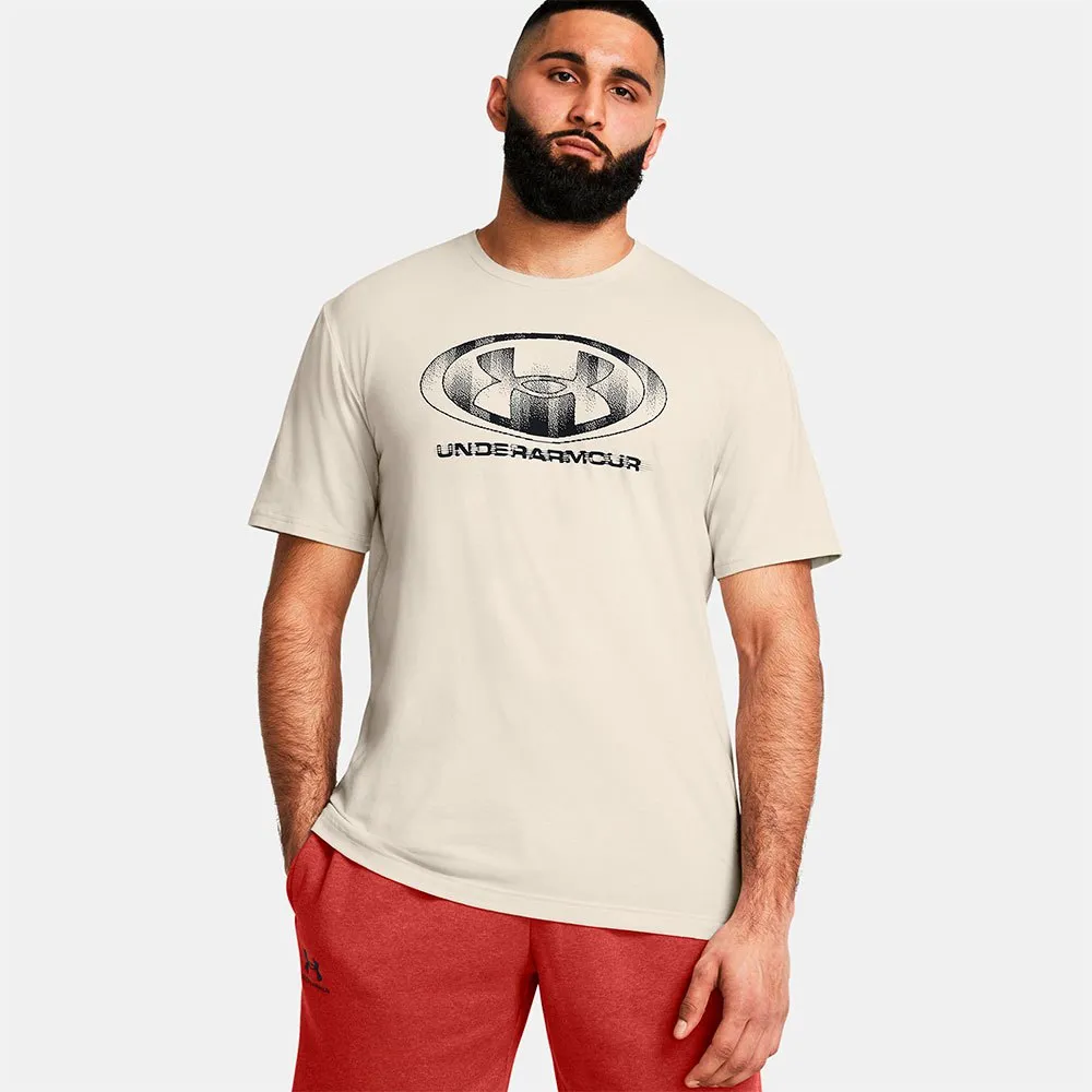 

Футболка Under Armour Glitch Logo 60/40S, бежевый