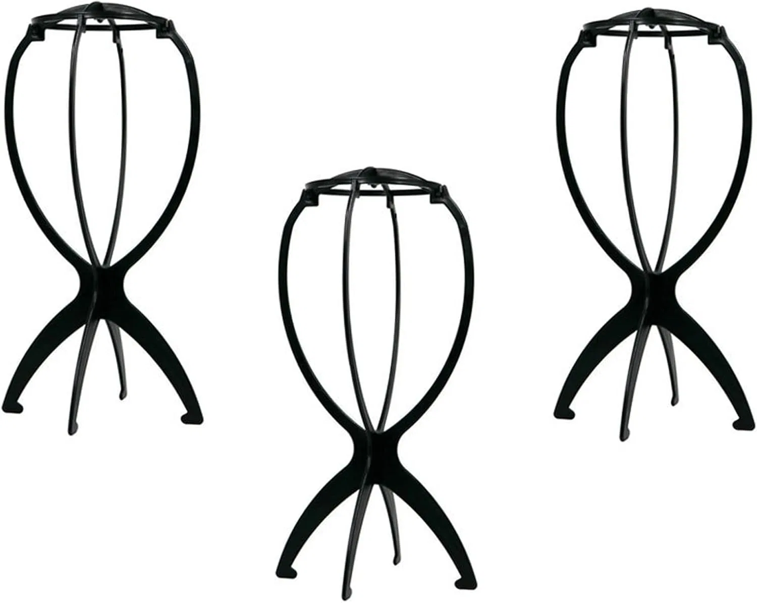 Пластиковая подставка для шляп Mydio, 3 шт. Mydio, Plastic Black
